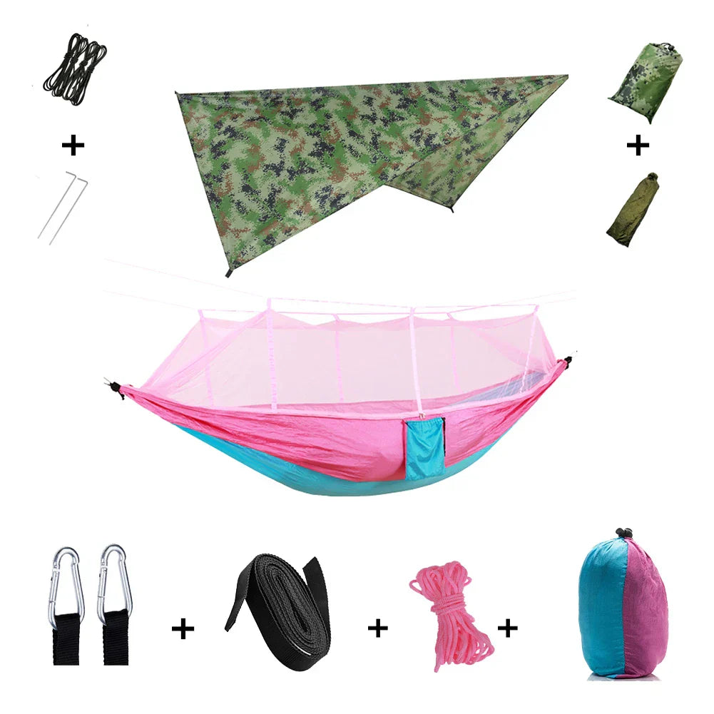 Anti Outdoor Camping Hammock With Mosquito Net And