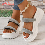 Aphixta 8cm Platform Wedge Sandals for Women