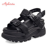 Aphixta 8cm Platform Wedge Sandals for Women