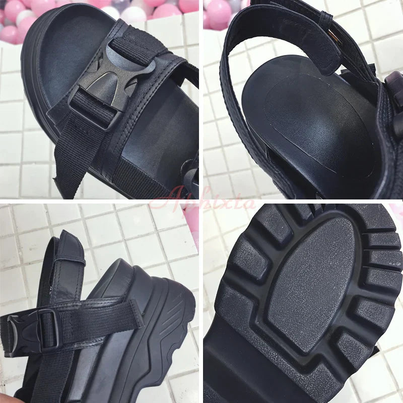 Aphixta 8cm Platform Wedge Sandals for Women