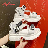 Aphixta 8cm Platform Wedge Sandals for Women