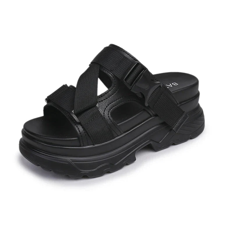 Aphixta 8cm Platform Wedge Sandals for Women