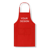 Aprons Custom Design Brand Logo Black Unisex Waiter