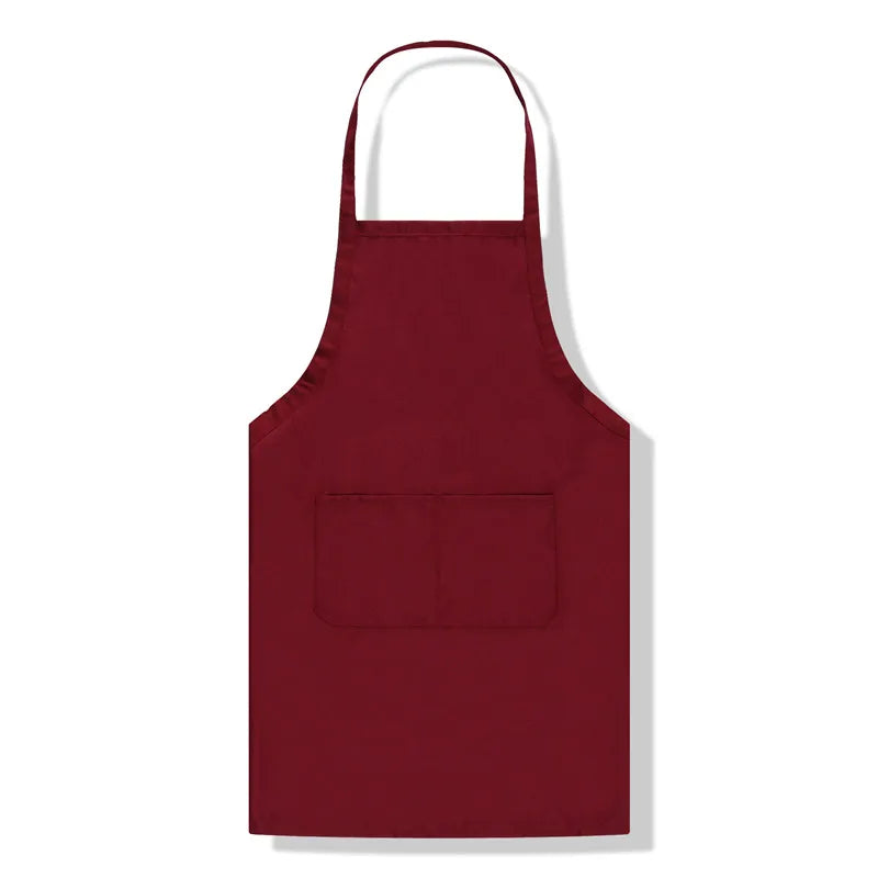 Aprons Custom Design Brand Logo Black Unisex Waiter