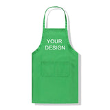 Aprons Custom Design Brand Logo Black Unisex Waiter