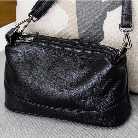 Arliwwi Genuine Leather Crossbody Shoulder Bag