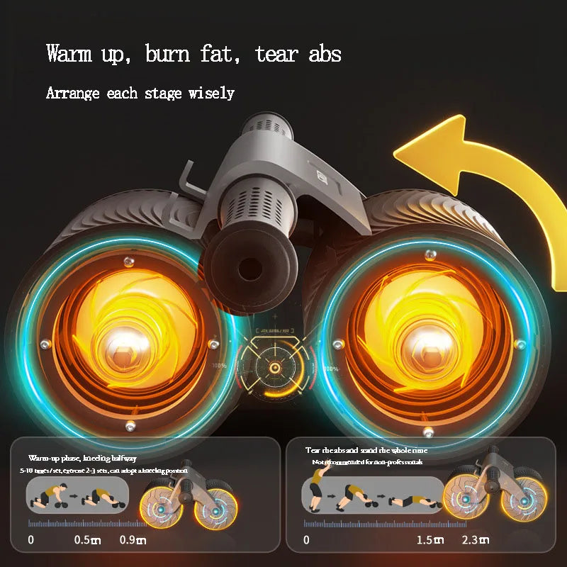 Automatic Rebound Abdominal Chakra Fitness Equipment Roller Abdomen