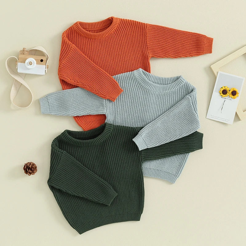 Autumn Baby Girls Boys Sweaters Coat Kids Knitting