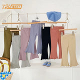 Autumn Kids Baby Girls Pants Candy Color Children's