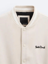 Autumn Suede Baseball Jacket Solid Color Towel Embroidered