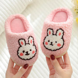 Children's Fluffy Plush Non-Slip Indoor Slippers