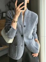 Autumn winter new thickened 100% pure sweater loose