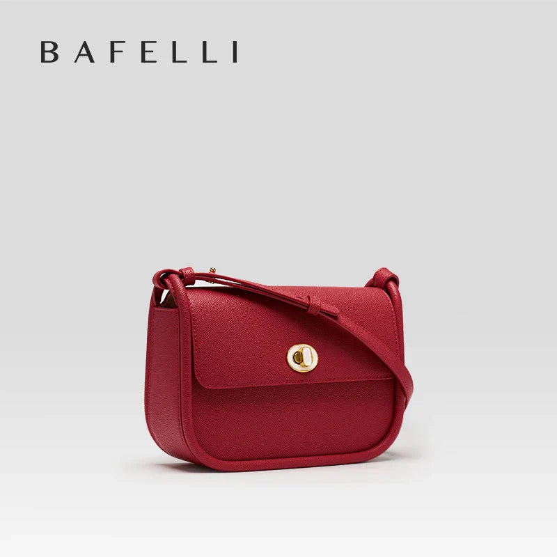 BAFELLI 2023 WOMEN'S NEW TREND LEATHER SADDLE BAGS