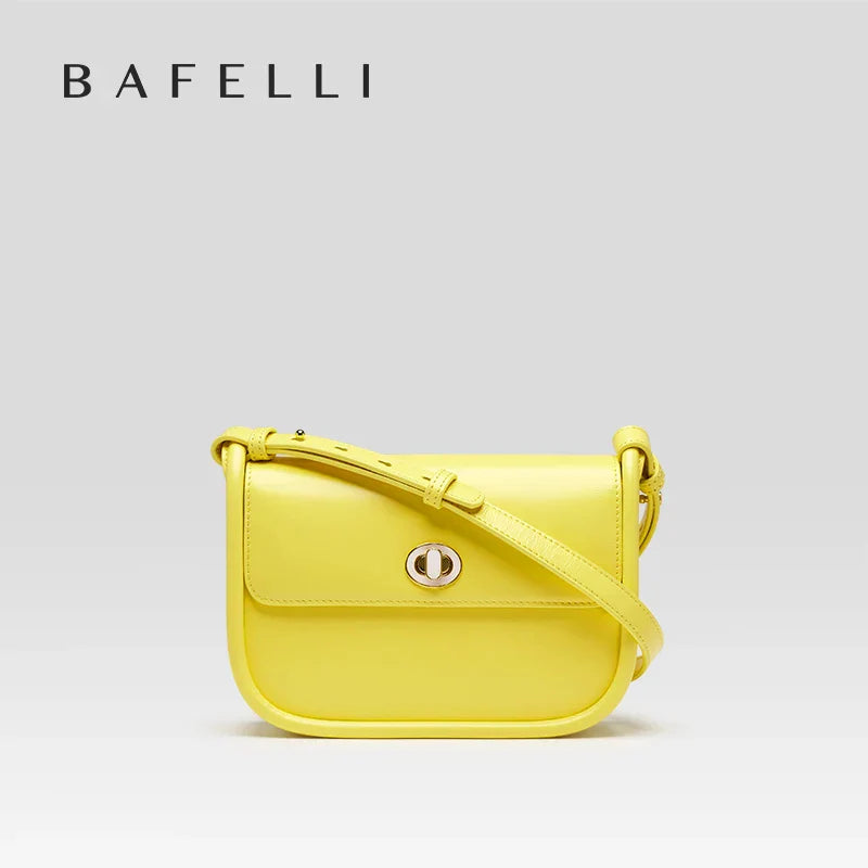 BAFELLI 2023 WOMEN'S NEW TREND LEATHER SADDLE BAGS