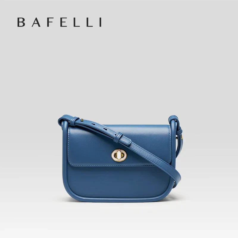 BAFELLI 2023 WOMEN'S NEW TREND LEATHER SADDLE BAGS