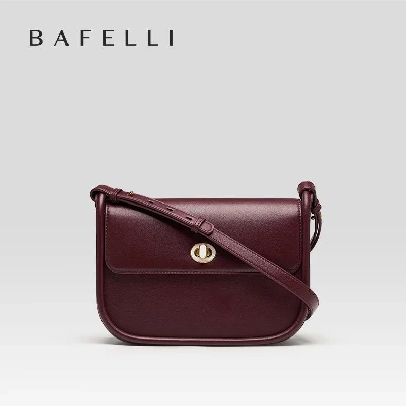 BAFELLI 2023 WOMEN'S NEW TREND LEATHER SADDLE BAGS