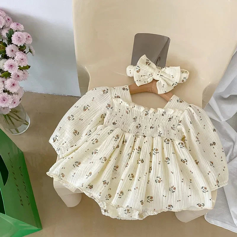BARDIBESS Baby Bodysuits Floral Girls One Piece Infant