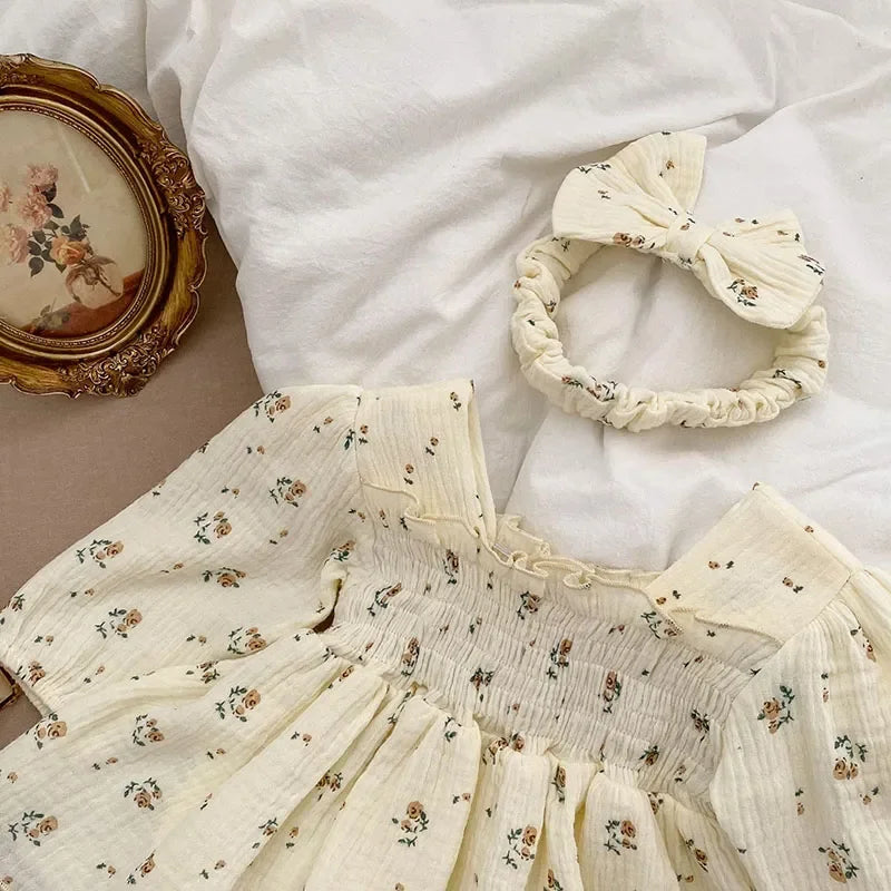 BARDIBESS Baby Bodysuits Floral Girls One Piece Infant