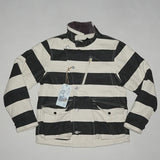BOB DONG Winter Aviator Motorcycle Prison Striped Jacket