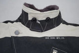 BOB DONG Winter Aviator Motorcycle Prison Striped Jacket