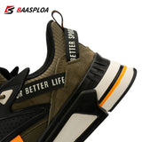 Baasploa New Men Shoes Comfortable Walking Shoes High Quality Fashion Men Sneakers Non-slip Breathable Male Leather Sneakers