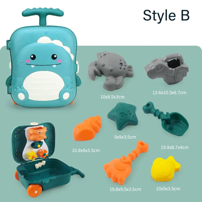 Baby Bathroom Backpack Beach Toys Duck Trolley Case
