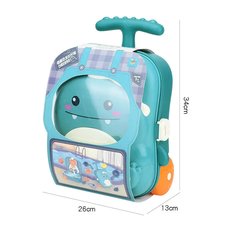 Baby Bathroom Backpack Beach Toys Duck Trolley Case