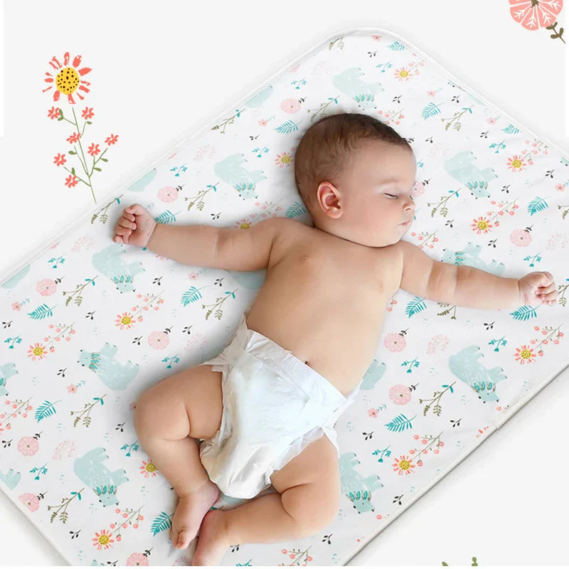 Baby Bed Pad Waterproof Washable Reusable Large Toddler