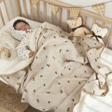 Baby Blankets Beds Layer Cotton Swaddle Muslin Blanket