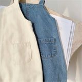 Baby Boy Solid Denim Overalls Child Jean Bib