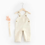 Baby Boy Solid Denim Overalls Child Jean Bib