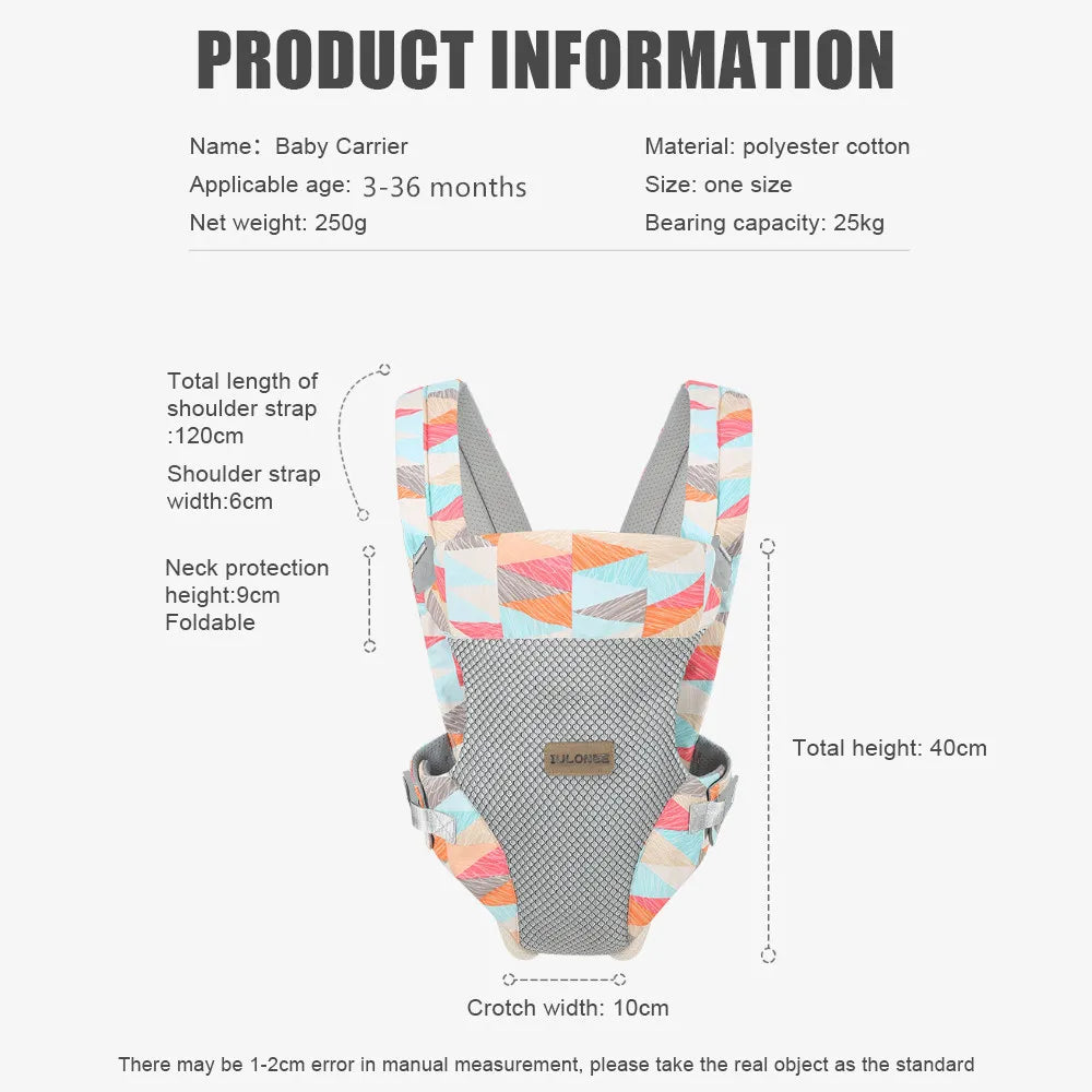 Baby Carrier, Bag Portable Ergonomic Backpack Newborn Toddler