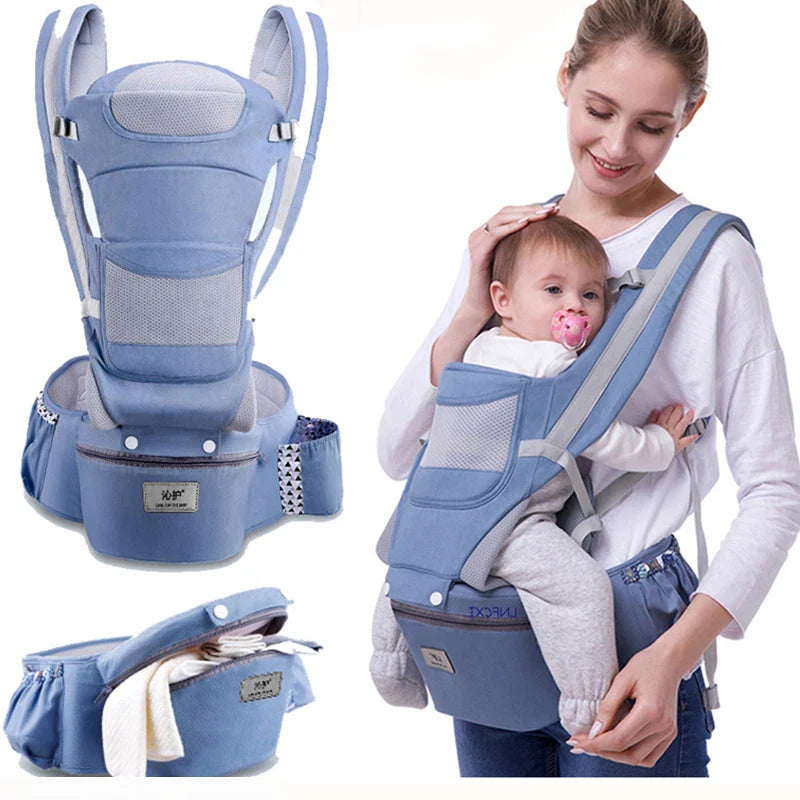 Baby Carrier Waist Stool Storage Bag Kangaroo Shoulder