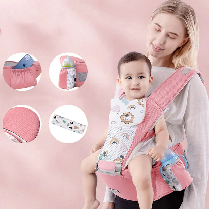 Baby Carrier Waist Stool Storage Bag Kangaroo Shoulder