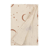 Baby Crepe-Cotton Floral Wrap Blanket Infant Blanket Beach-Towel