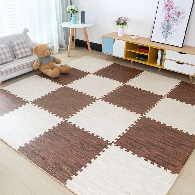 Baby EVA Foam Play Gym Puzzle Mats Wooden
