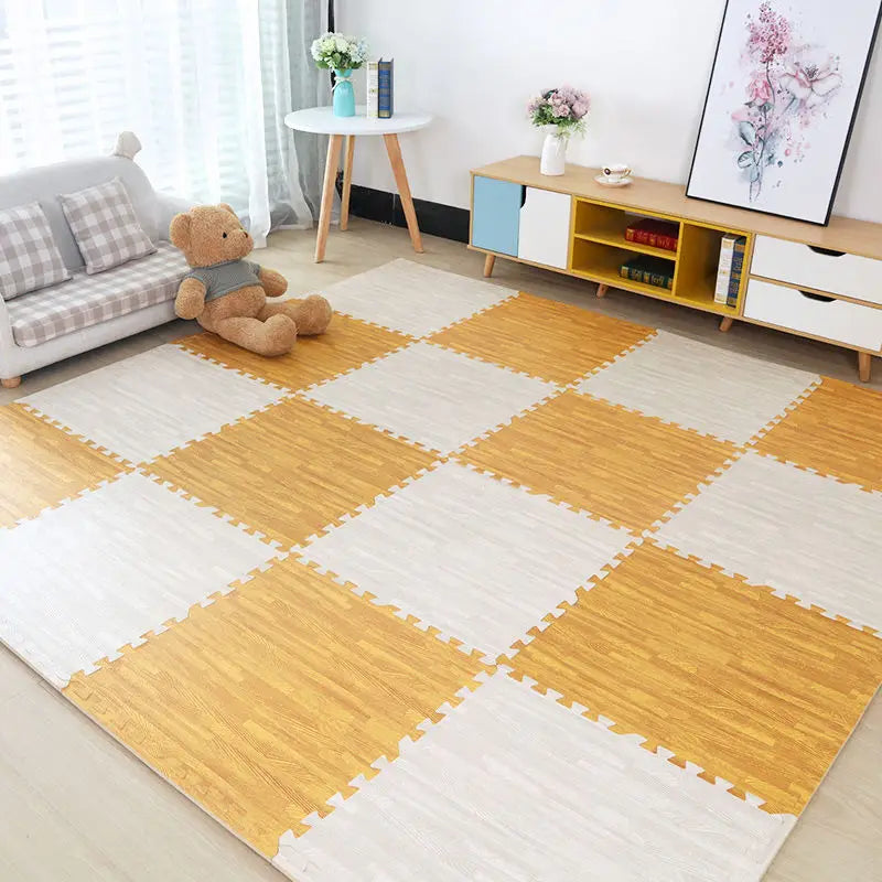 Baby EVA Foam Play Gym Puzzle Mats Wooden