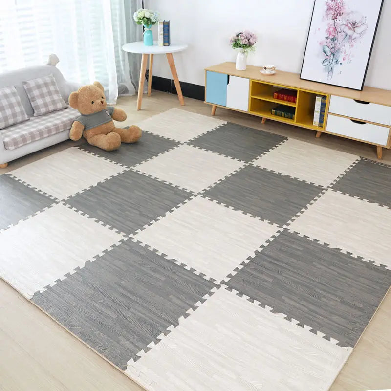 Baby EVA Foam Play Gym Puzzle Mats Wooden