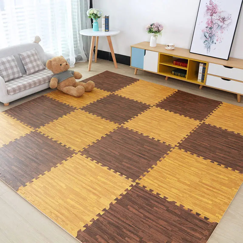 Baby EVA Foam Play Gym Puzzle Mats Wooden