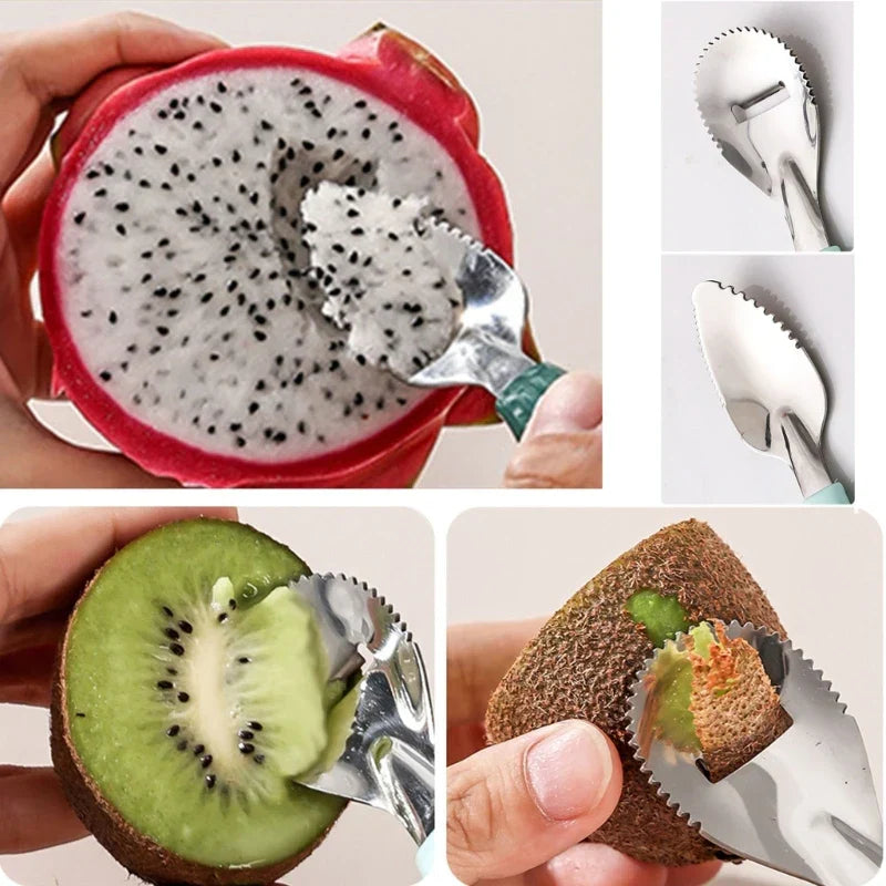 Baby Feeding Spoon Scraper Spoon Silicone Fruit Puree