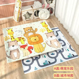 Baby Folding Crawling Activity Mat Kids Cartoon Waterproof