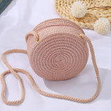 Baby Girl Fashion Casual Solid Straw Shoulder Bags