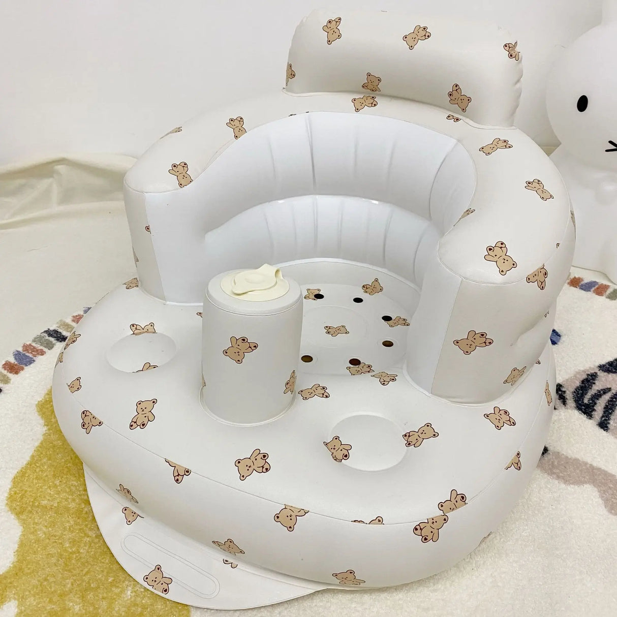 Baby Inflatable PVC Sofa Chair Cartoon Bear Floral