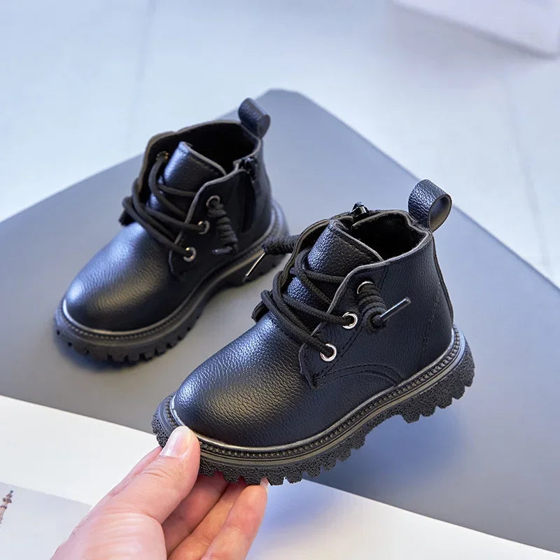 Baby Kids Short Boots Boys Shoes Autumn Winter