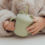 Baby Silicone Cups Baby Learning Drinking Straw Cup