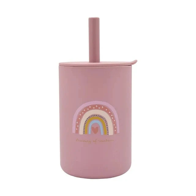 Baby Silicone Sippy Cups BPA-Free Portable Storage Snack