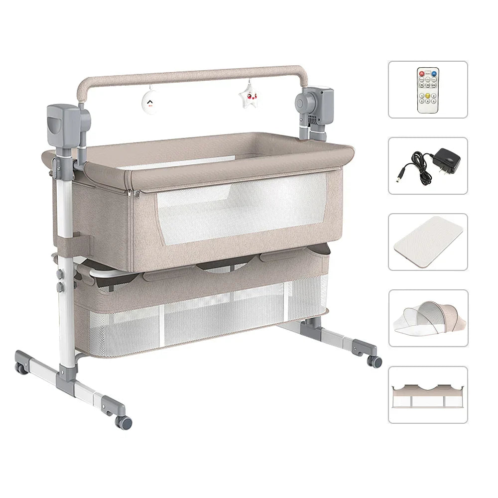 Baby Sleeping Bed Electric Cradle Rocking Bed Newborn