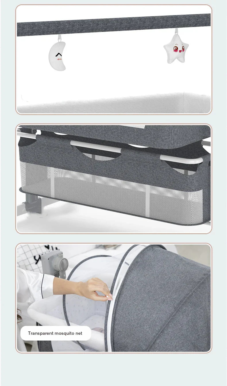 Baby Sleeping Bed Electric Cradle Rocking Bed Newborn