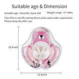 Baby Swimming Float Inflatable Infant Pink Floating Ring