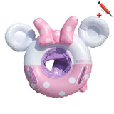 Baby Swimming Float Ring Roof Inflatable Double Raft